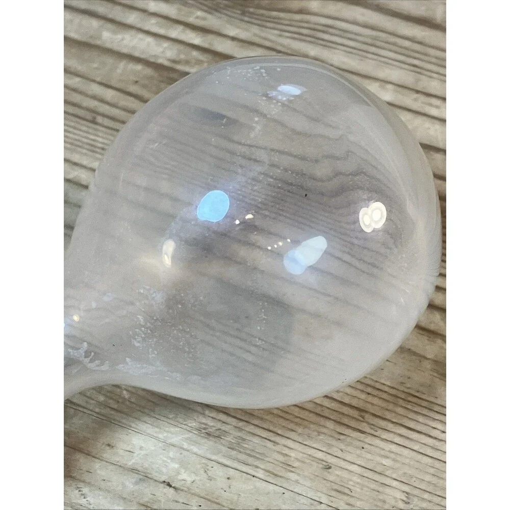 Vintage Clear Ball Hand Blown Glass Bottle Decanter Stopper Replacement 5.5”